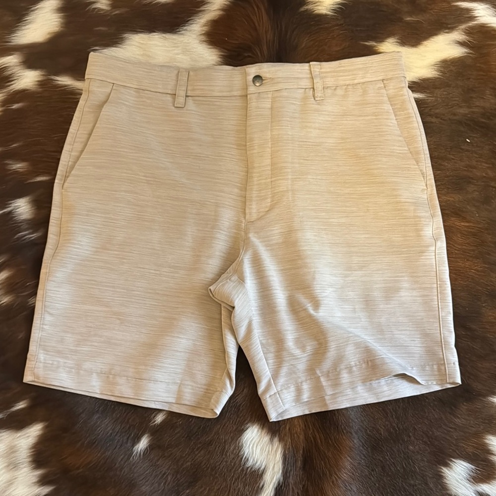 Callaway Tan Flat Front Shorts Golf Style